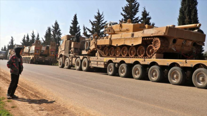 Otro convoy militar entra en la la provincia siria de Idlib