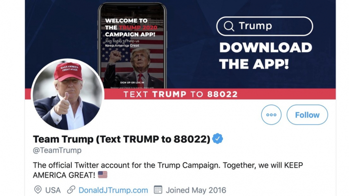 Twitter bloquea a Trump por desinformación sobre el covid-19