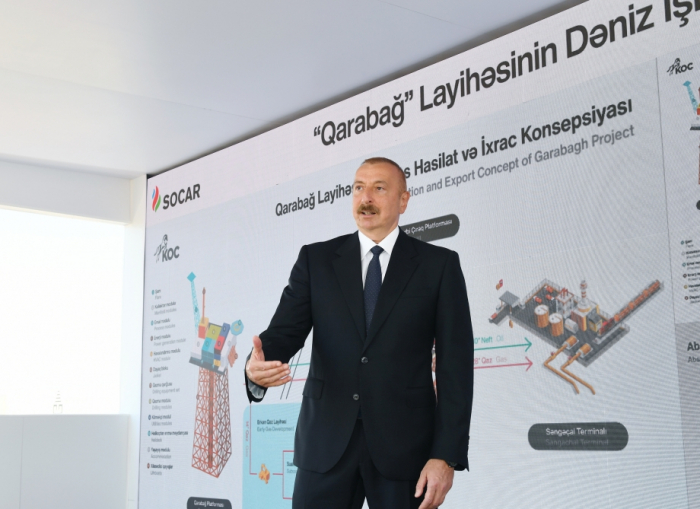  «Au moins 1,5 million de tonnes de pétrole seront produits par an au champ Karabagh»,  Ilham Aliyev  
