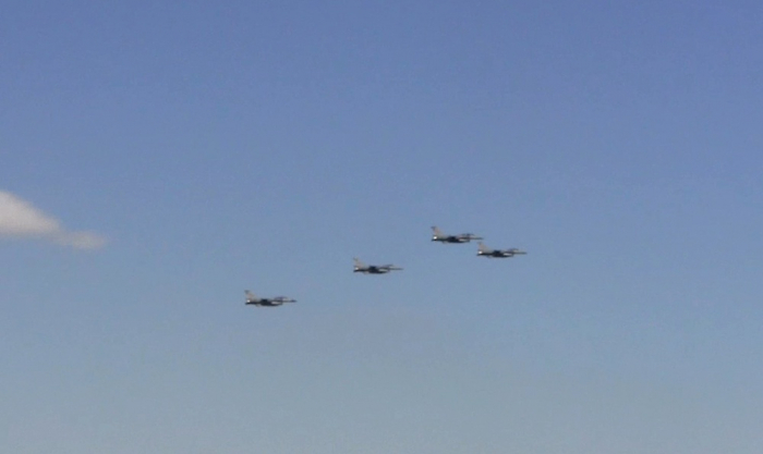   Los aviones de combate de Azerbaiyán y Turquía realizan vuelos de entrenamiento -   VIDEO    