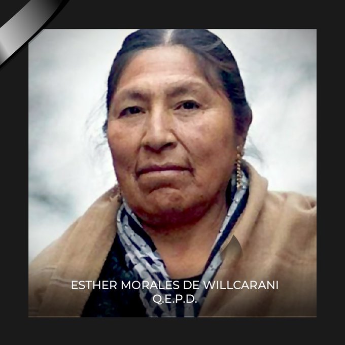 Fallece Esther Morales, la hermana del expresidente de Bolivia