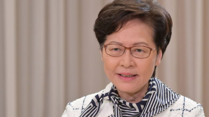 Hong Kong leader not bothered about U.S. sanctions against her