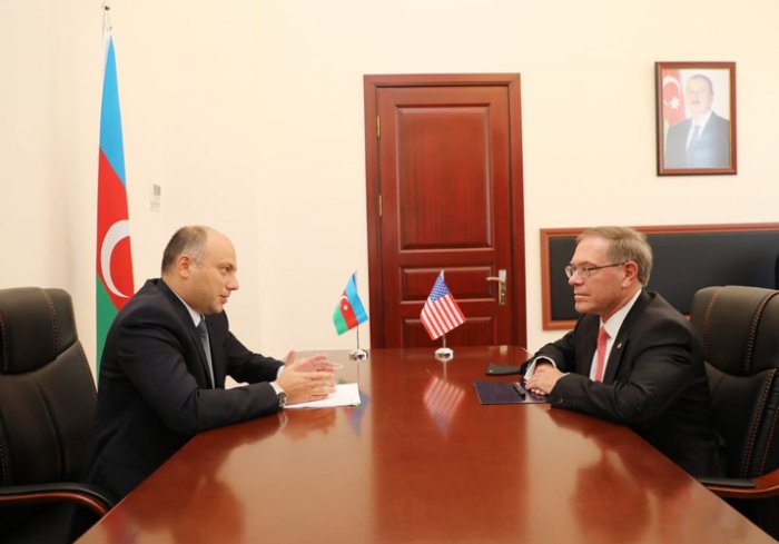  Acting Azerbaijan Minister of Culture meets US Ambassador 