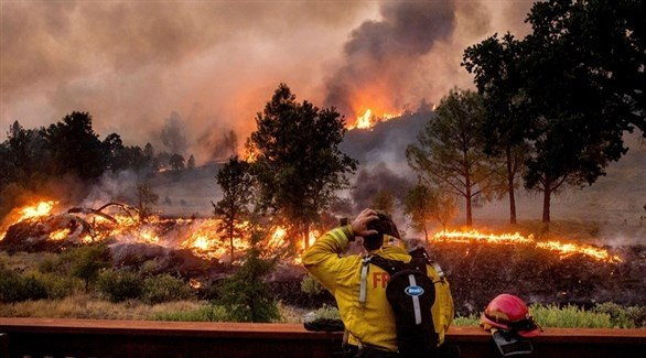 حرائق الغابات تهدد مناطق سكنية في كاليفورنيا