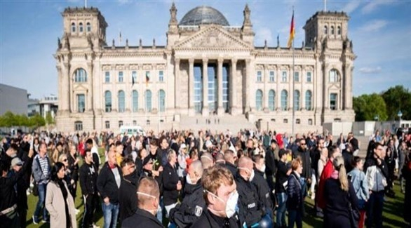 التظاهرات ضد قيود كورونا في ألمانيا 