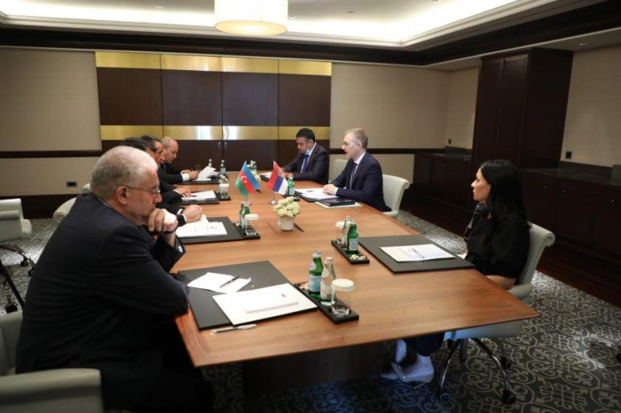  Verhandlungen mit dem serbischen Innenminister in Baku 