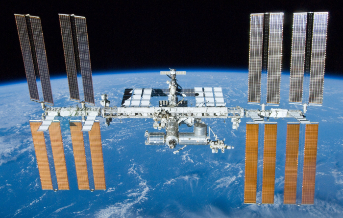 The International Space Station leaks air 