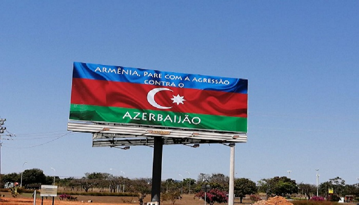  Board "Armenia, Stop Aggression against Azerbaijan" installed in Brazil  