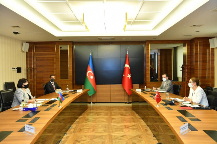  Entretien de la présidente du Parlement azerbaïdjanais avec la ministre turc du Commerce