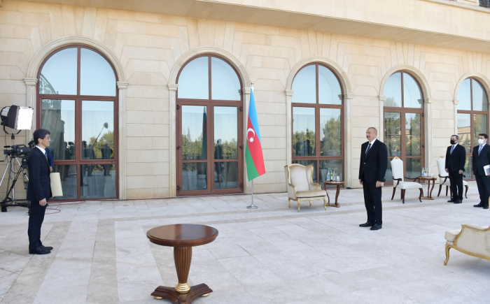  Azerbaijani president receives incoming Japanese, Greek ambassadors  -  PHOTOS  