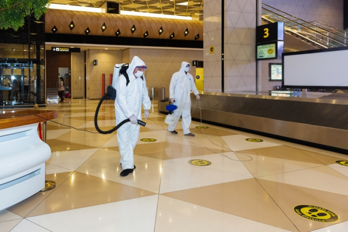   Large-scale disinfection operations performed at Heydar Aliyev International Airport  