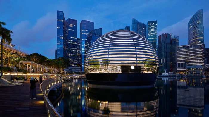 La espectacular tienda de Apple en Singapur