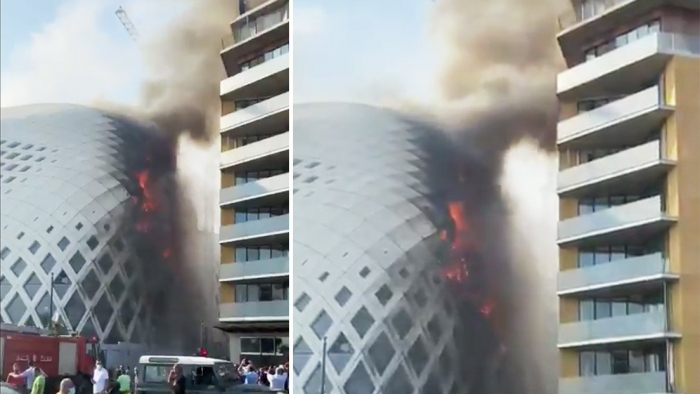   Video  -Se produce un incendio en un edificio diseñado por la arquitecta Zaha Hadid en Beirut 