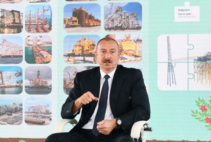  "Wer bist du, um mit uns in bedingter Sprache zu sprechen"  - Ilham Aliyev