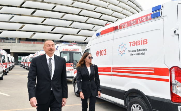 Prezidentin adından Naxçıvana ambulanslar təqdim edilib