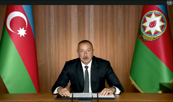  Ilham Aliyev se dirigió a la ONU en formato de video -  VIDEO  