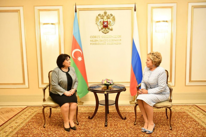Speaker of Azerbaijani parliament meets Russia