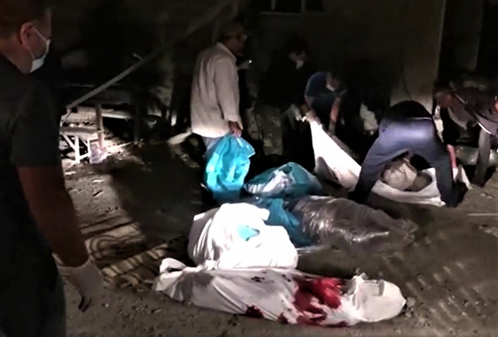  Ermənilərin 5 nəfəri öldürdüyü evdən dəhşətli görüntülər -    VİDEO      