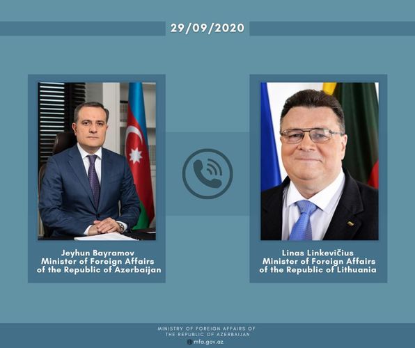 Azerbaijani, Lithuanian FMs hold phone talk