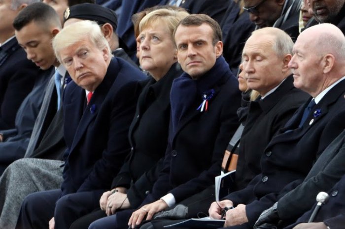  El Presidente de Francia aborda Karabaj con Putin y Trump 