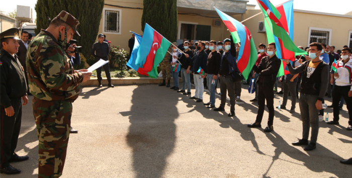  Mobilisierung der Militärangehörigen in Aserbaidschan fortgesetzt -  FOTOS  