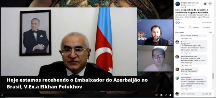   Azerbaijani ambassador delivers lecture on Nagorno-Karabakh conflict at University of Brazil  