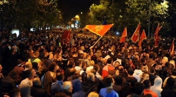 مظاهرات ضد الانتخابات في الجبل الأسود