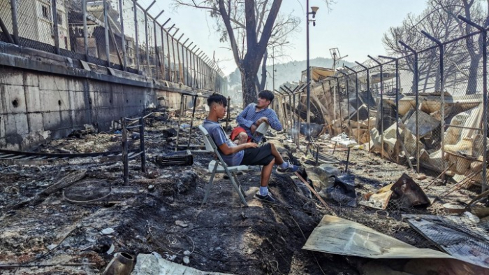 Flüchtlingslager Moria bei Brand zerstört