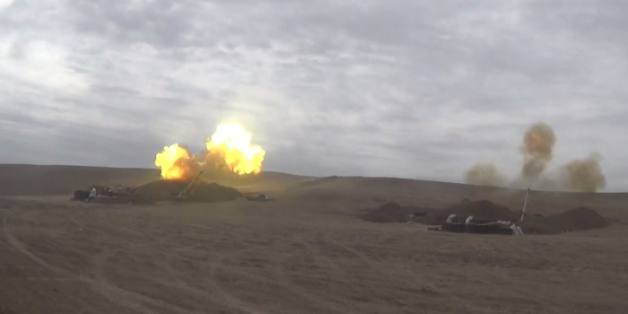  Azerbaijani artillery units inflict crushing blow on Armenians -   VIDEO  