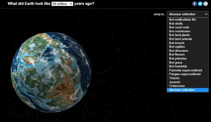 Interactive map developed showing where your hometown was on Earth millions of years ago 