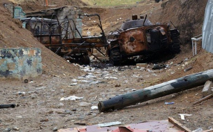   Mehrere andere armenische Fahrzeuge wurden zerstört  