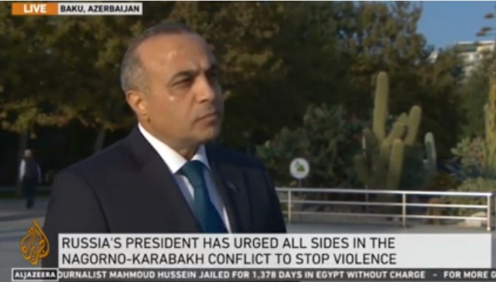   Azay Guliyev spoke about Armenian aggression against Azerbaijan to "Al Jazeera" -   VIDEO    