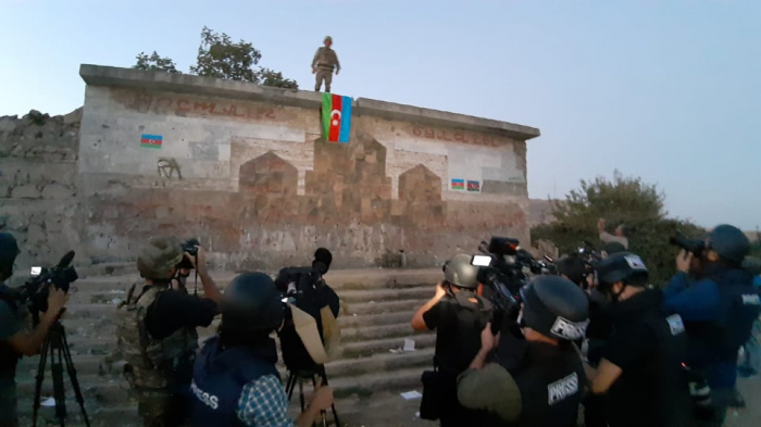  Azerbaijani journalists visit territories liberated form Armenian occupation -  PHOTOS  
