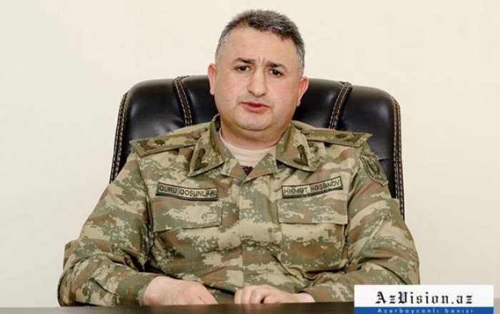     Hikmet Hasanov:   "Die siegreiche Haltung der Soldaten wird unseren Sieg sichern."  