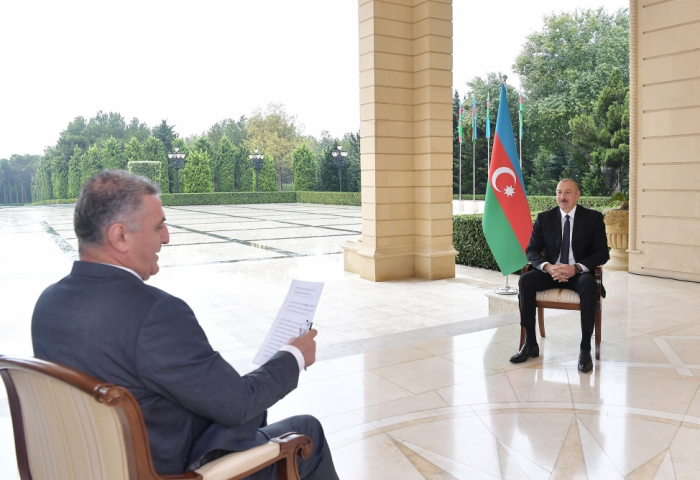     "Wir müssen dieses Problem auf der Grundlage historischer Gerechtigkeit lösen"   - Ilham Aliyev  