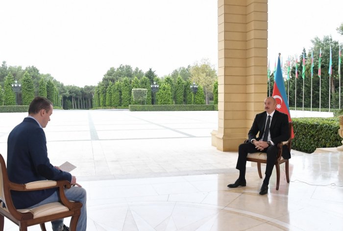   Ilham Aliyev concede una entrevista a "Perviy Kanal" de Rusia  