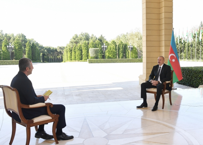 President Ilham Aliyev was interviewed by CNN-Turk TV