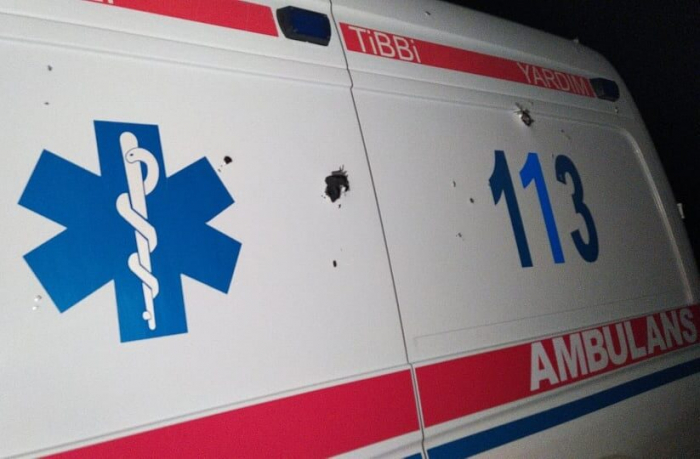  Armenian Armed Forces open fires at ambulances 