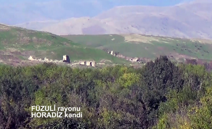   Videoaufnahmen des von der Besatzung befreiten Dorfes Horadiz veröffentlicht  
