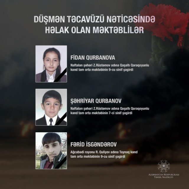   Another Azerbaijani schoolboy killed in Armenian attack  
