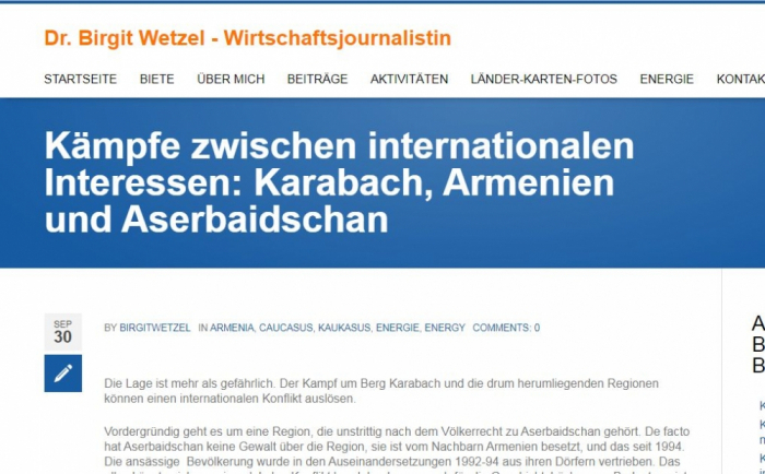   الصحفي الألماني:  "أذربيجان لديها إمكانات كبيرة" 