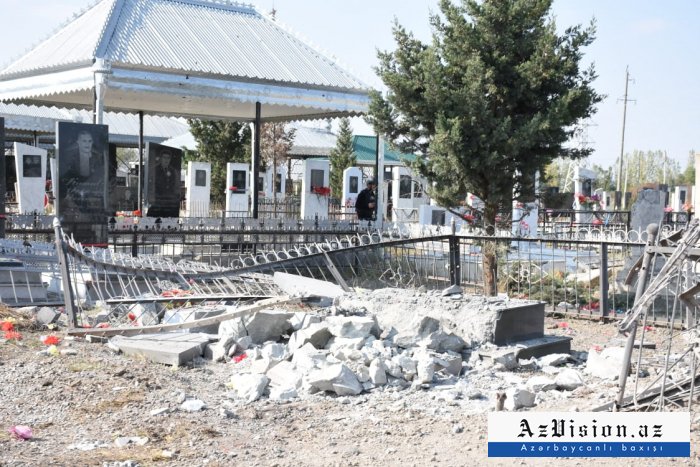     Fotoreportaje  del cementerio donde Armenia mata a 3 personas en Tartar    