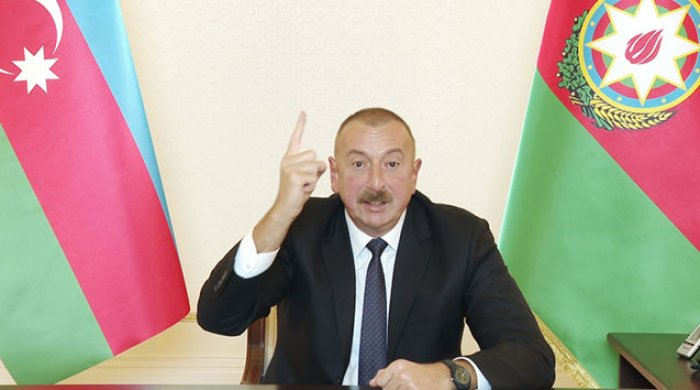   "Wir haben diese heimtückischen, hässlichen Pläne zerstört"   - Ilham Aliyev    