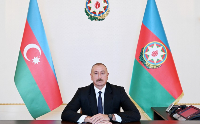 Präsident Ilham Aliyev wendet sich an Volk 