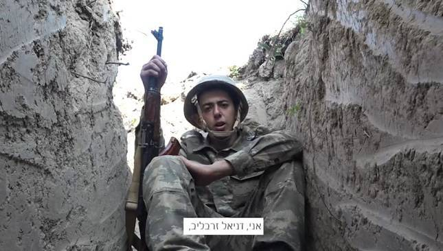  Soldat der aserbaidschanischen Armee, Daniel Zorbailov, appelliert an Israel -  VIDEO  