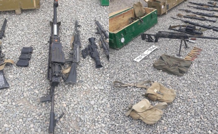  Se incautaron una gran cantidad de armas enemigas 