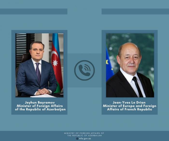 Azerbaijani FM discusses Nagorno-Karabakh conflict with his French counterpart