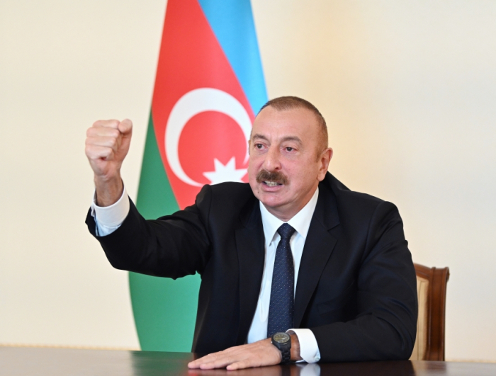     Präsident Aliyev:   Teil des Bezirks Kalbadschar von der Besatzung befreit  