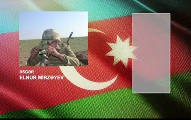 Le soldat azerbaïdjanais qui détruit des points de tir de l