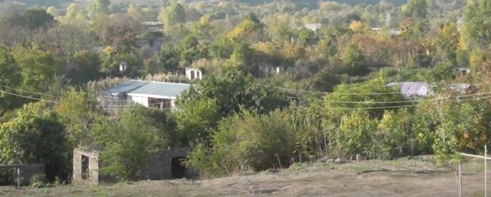   Videoaufnahmen des befreiten Dorfes Hanlig in Gubadli  